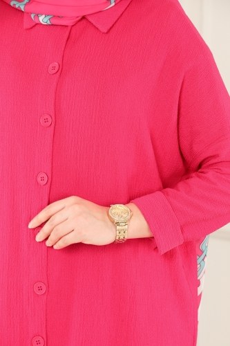 moda selvim Combine 4177AF356 Fuchsia - Thumbnail