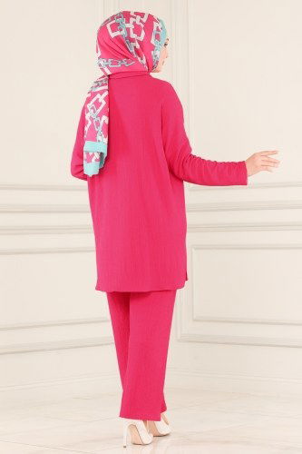 moda selvim Combine 4177AF356 Fuchsia - Thumbnail
