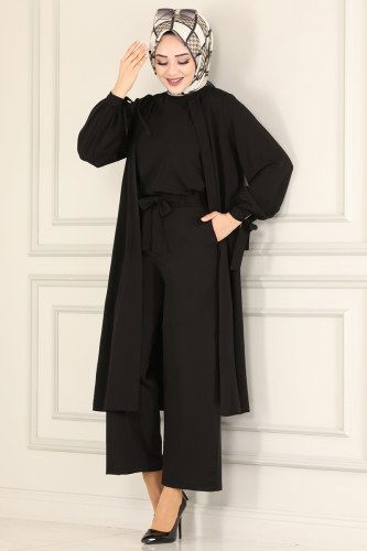 moda selvim Combine 4178-1AH193 Black - Thumbnail
