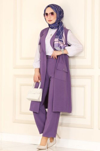 moda selvim Combine 4577MU795 Lilac - Thumbnail