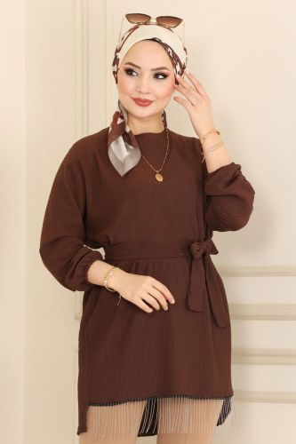 moda selvim 5565AYD574 براون والرؤية طقم - Thumbnail