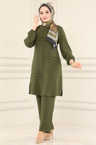 moda selvim Combine 575MU795 Khaki - Thumbnail