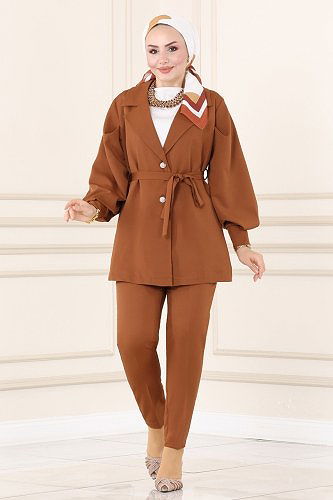 moda selvim Combine 5984BSK463 Brown - Thumbnail