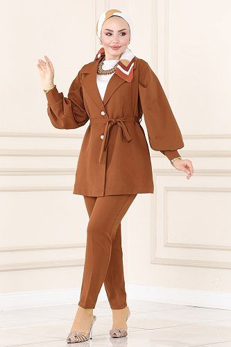 moda selvim Combine 5984BSK463 Brown - Thumbnail