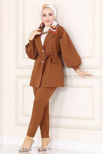 moda selvim Combine 5984BSK463 Brown - Thumbnail