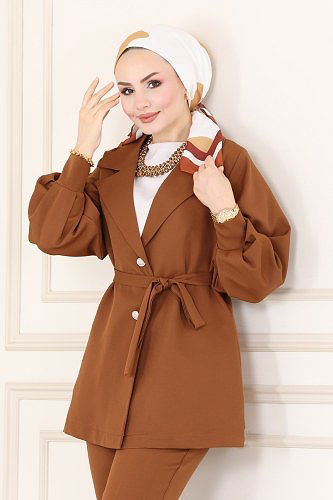 moda selvim Combine 5984BSK463 Brown - Thumbnail