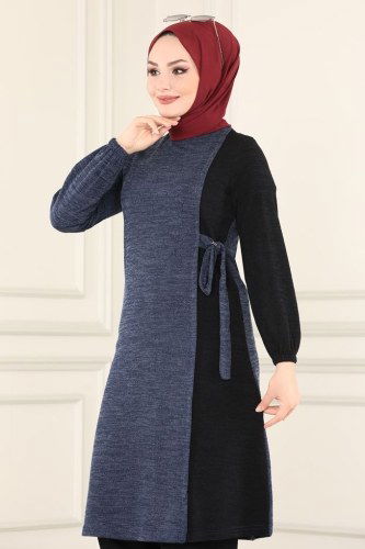moda selvim Combine 6013MRT754 Indigo&Black - Thumbnail
