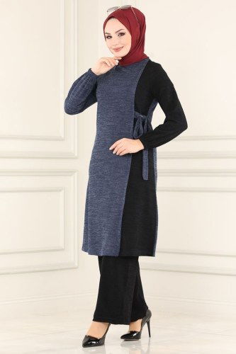 moda selvim Combine 6013MRT754 Indigo&Black - Thumbnail