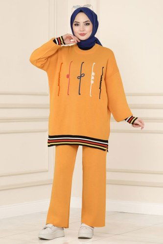 moda selvim Combine 636MT581 Mustard - Thumbnail