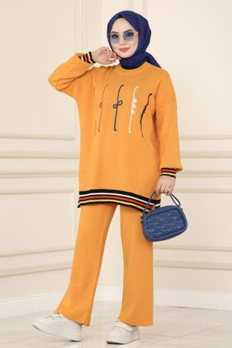 moda selvim Combine 636MT581 Mustard - Thumbnail