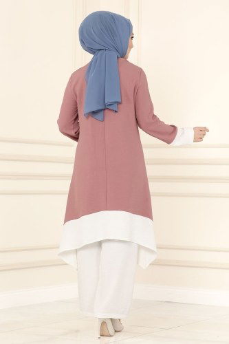 moda selvim Combine 6538S324 Dusty Rose&Ecru - Thumbnail