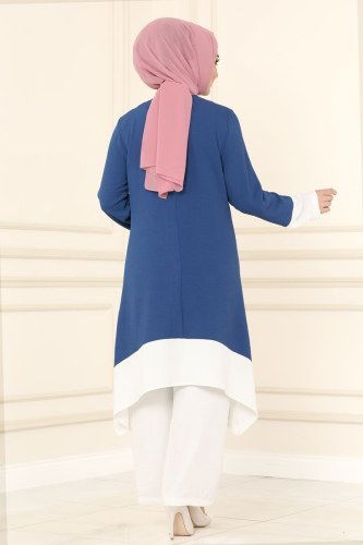 moda selvim Combine 6538S324 Indigo&Ecru - Thumbnail