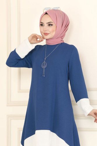 moda selvim 6538S324 ياقوتي&السكري طقم - Thumbnail