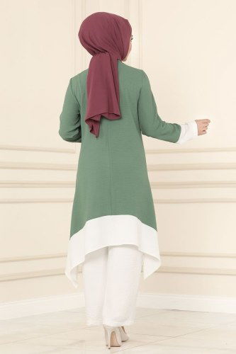 moda selvim Combine 6538S324 Mint&Ecru - Thumbnail