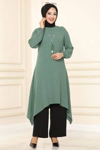 moda selvim Combine 6795S324 Mint&Black - Thumbnail