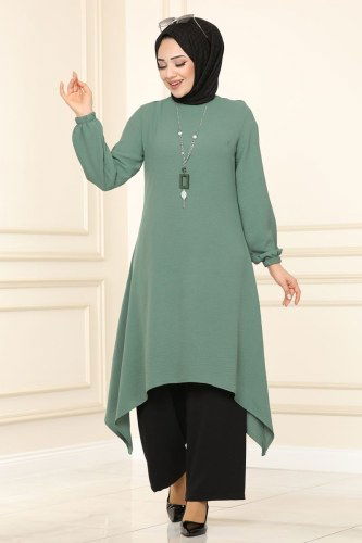moda selvim Combine 6795S324 Mint&Black - Thumbnail