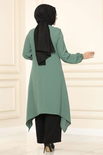 moda selvim Combine 6795S324 Mint&Black - Thumbnail