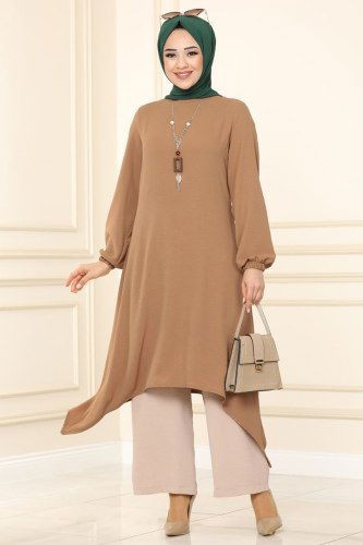 moda selvim Combine 6795S324 Tan&Vision - Thumbnail