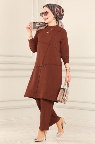 S.V.L. - 6803S324 البني طقم
