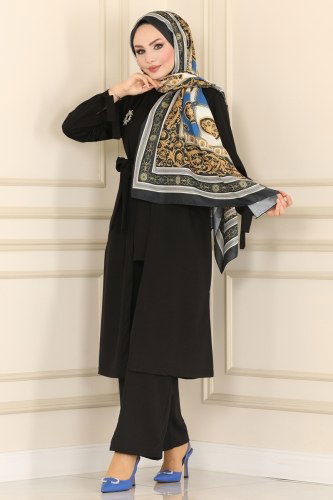 moda selvim Combine 7011MRT754 Black - Thumbnail