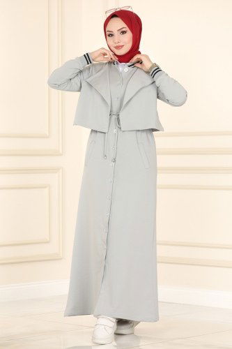 moda selvim Combine 7040NZR779 Gray - Thumbnail