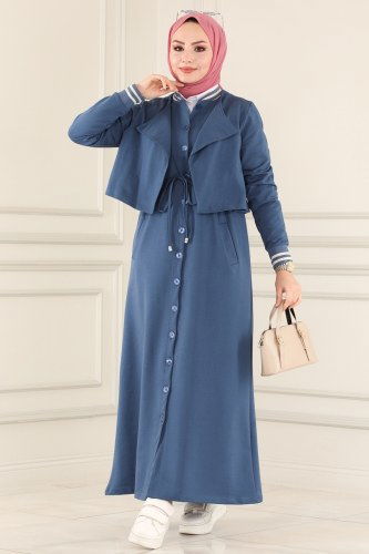moda selvim 7040NZR779 ياقوتي طقم - Thumbnail