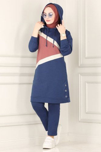 moda selvim Combine 7054NZR779 Indigo - Thumbnail