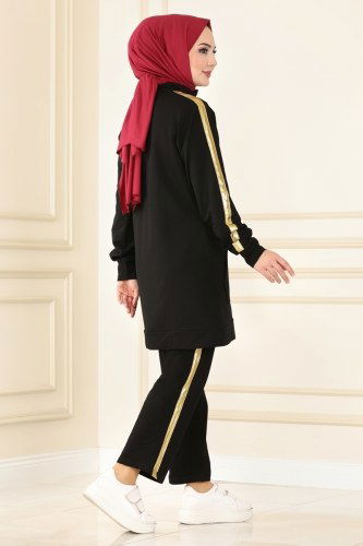 moda selvim Combine 7056NZR779 Black - Thumbnail