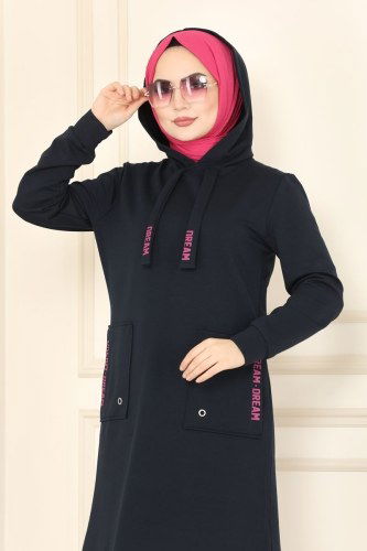 moda selvim Combine 7058NZR779 Navy Blue - Thumbnail