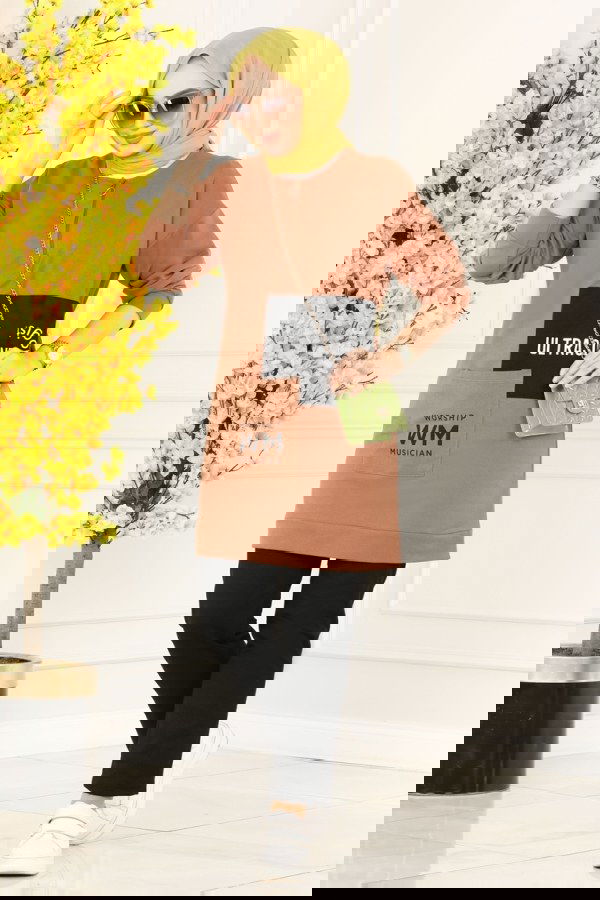 Modaselvim خصم صافٍ20%+20% في سلة التسوق 7084AYD574 بني فاتح و أسود طقم