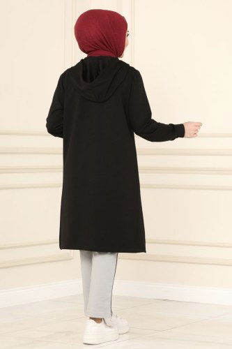 moda selvim Combine 7096NZR779 Black&Gray - Thumbnail