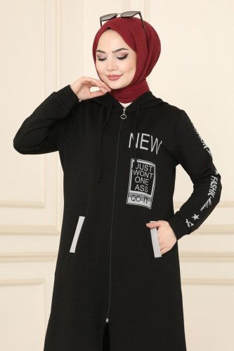 moda selvim Combine 7096NZR779 Black&Gray - Thumbnail