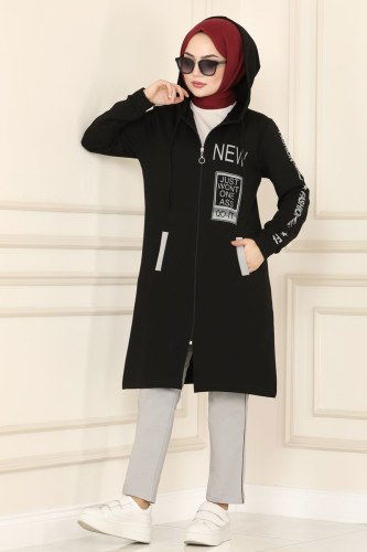 moda selvim Combine 7096NZR779 Black&Gray - Thumbnail