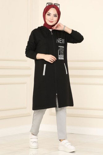 moda selvim Combine 7096NZR779 Black&Gray - Thumbnail