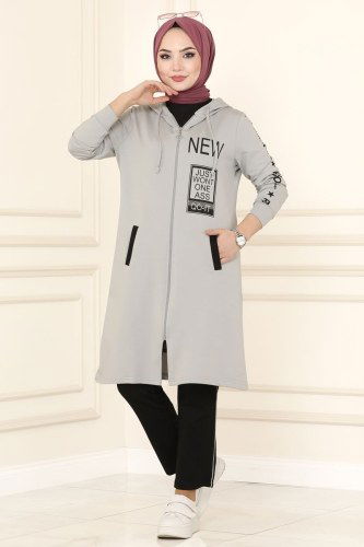moda selvim 7096NZR779 الفضي&اس طقم - Thumbnail
