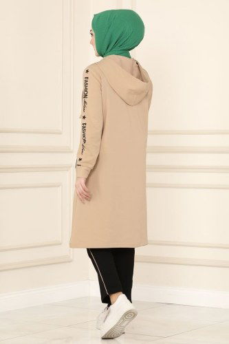 moda selvim 7096NZR779 لون فيزيون مع أسود طقم - Thumbnail