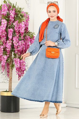 moda selvim 7173MGZ859 الجينز الفاتح طقم - Thumbnail