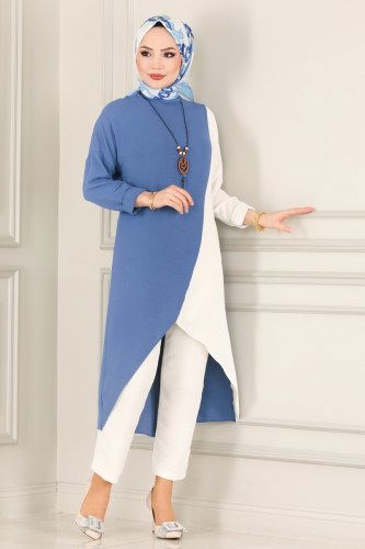 moda selvim Combine 7175NZR779 Indigo&Ecru - Thumbnail