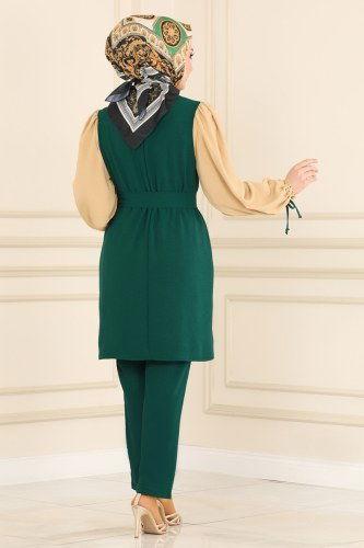 moda selvim 7183NZR779 الزيتي طقم - Thumbnail
