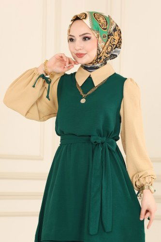 moda selvim 7183NZR779 الزيتي طقم - Thumbnail