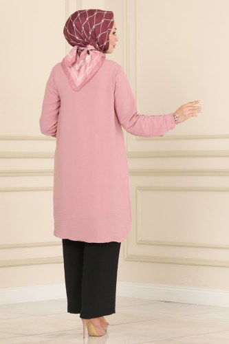 moda selvim Combine 7189NZR779 Dusty Rose&Black - Thumbnail