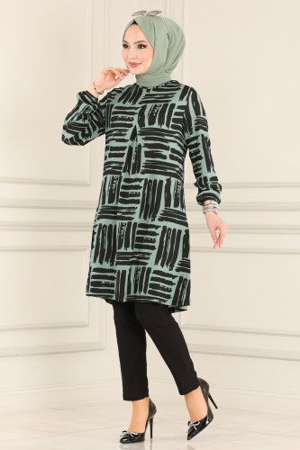 moda selvim 8001MRT754 تركوازي طقم - Thumbnail