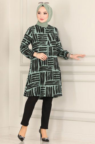 moda selvim 8001MRT754 تركوازي طقم - Thumbnail