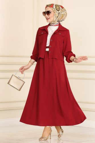 M.U. - Combine 8057MU795 Claret Red