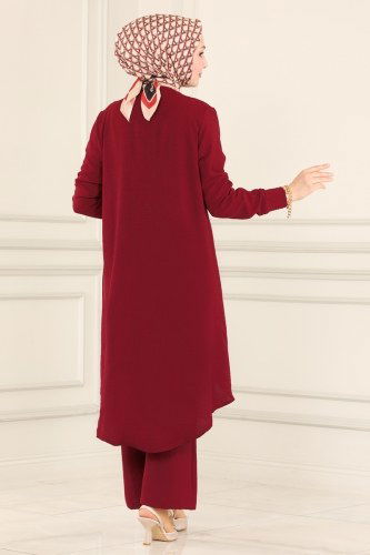 moda selvim Combine 8072MDA386 Claret Red - Thumbnail
