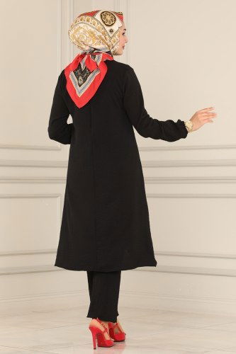 moda selvim Combine 8225AYD574 Black - Thumbnail