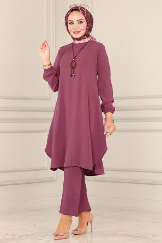 moda selvim Combine 8225AYD574 Dark Dusty Rose - Thumbnail
