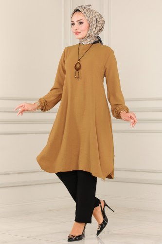 moda selvim Combine 8225AYD574 Latte&Black - Thumbnail