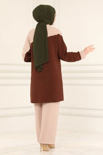 moda selvim Combine 870S324 Brown &Vision - Thumbnail