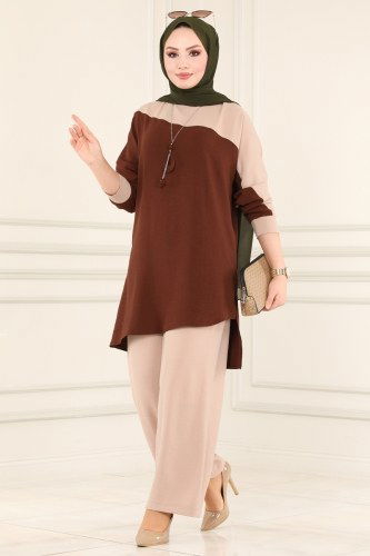 moda selvim Combine 870S324 Brown &Vision - Thumbnail